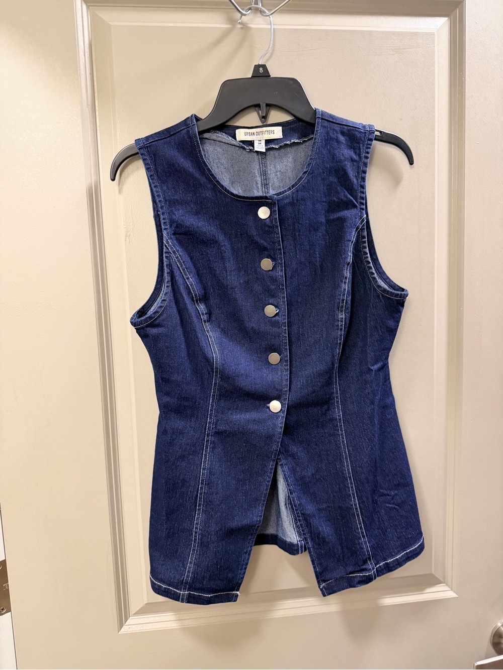 Urban Outfitters Indigo Denim Button-Front Vest